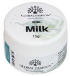 Гель для наращивания ногтей Milk, 15 гр молочный, Global Fashion