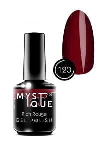 Гель-лак Gel Polish №120 «Rich Rouge» Mystique, 15 ml