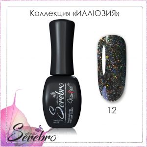 Гель-лак Serebro Иллюзия №12, 11 мл      - NOGTISHOP