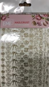 NAILCRUST Трафареты-слайдеры Gold №12, EMi - NOGTISHOP