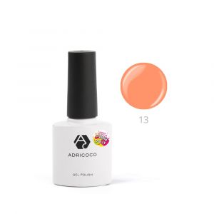 Гель-лак ADRICOCO Pretty dolly №13 неоновый персиковый, 8 мл. - NOGTISHOP