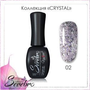 Гель-лак Serebro Crystal №02, 11 мл  - NOGTISHOP