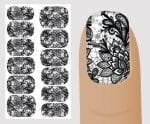 Слайдер для дизайна ногтей, "Черно-белое" №B134 ,  NOGTIKA