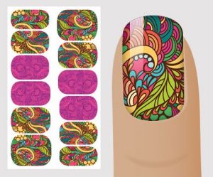 Слайдер для дизайна ногтей, "Орнамент" №V138,  NOGTIKA - NOGTISHOP