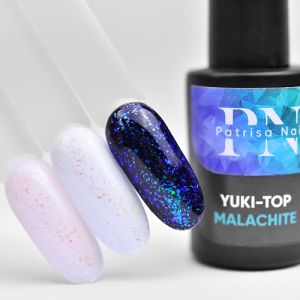 Топ средней вязкости Yuki-top Malachite без липкого слоя, 8 мл Patrisa Nail - NOGTISHOP