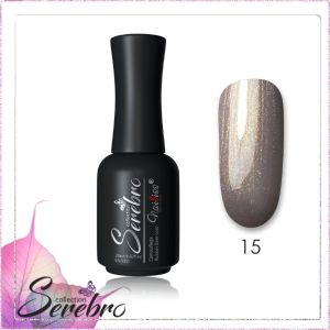 Каучуковая камуфлирующая база с шиммером густая "Serebro collection" №15, 20 мл - NOGTISHOP