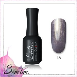 Каучуковая камуфлирующая база с шиммером густая "Serebro collection" №16, 20 мл  - NOGTISHOP