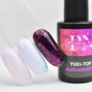 Топ средней вязкости Yuki-top Alexandrite без липкого слоя, 8 мл Patrisa Nail - NOGTISHOP