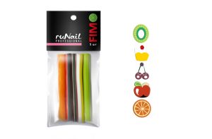 Набор резиновых аппликаций №1 фрукты, 5 шт.Runail.