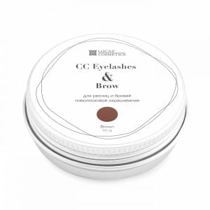 Хна CC Eyelashes&Brow для ресниц и бровей для поволоскового окрашивания (Коричневая), 10 гр в баночке