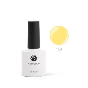 Цветной гель-лак ADRICOCO №154 сочный лимон, 8 мл. - NOGTISHOP