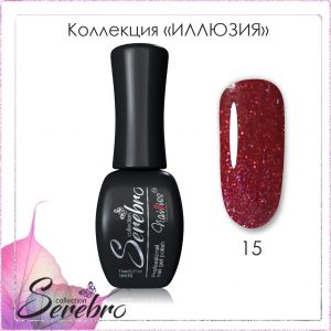 Гель-лак Serebro Иллюзия №15, 11 мл      - NOGTISHOP