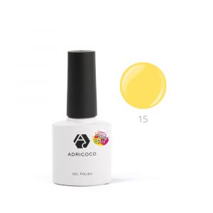 Гель-лак ADRICOCO Pretty dolly №15 неоновый цитрусовый, 8 мл. - NOGTISHOP