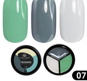 Solid color gel - 3, Stone 07, гель-краска повышенной плотности 15 гр, Global Fashion - NOGTISHOP