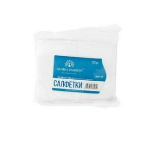 Салфетки безворсовые, средней жесткости, 100 шт Global Fashion - NOGTISHOP