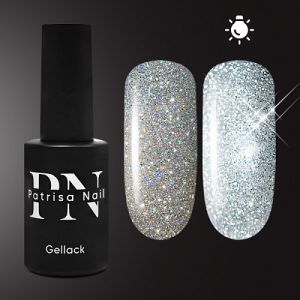 Гель-лак Ice Flash серебро, Patrisa Nail, 8 мл - NOGTISHOP