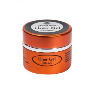 Гель-краска для тонких линий Liner Gel черная, Planet Nails, 5 г  - NOGTISHOP