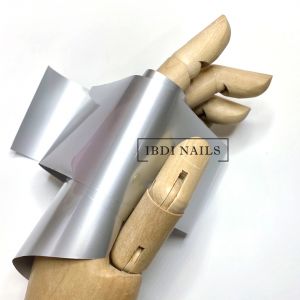 Фольга для дизайна ногтей Матовая (серебро) - NOGTISHOP