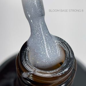 Base Strong Shine №08, 30 мл, Молочная с хлопьями, Bloom  - NOGTISHOP