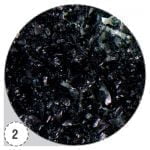 Металлическая стружка (Стеклярус) «Irisk professional», черная №02