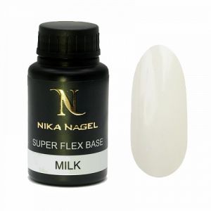 База для ногтей Super FLEX BASE Milk NIKA NAGEL, 30 мл. - NOGTISHOP