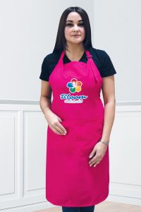 Фартук мастера цветной с логотипом Bloom Розовый - NOGTISHOP