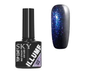 Top Coat SKY ILLUME №03 (мульти эффект) 10 мл  - NOGTISHOP