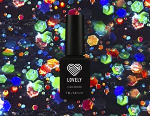 Топ без липкого слоя Lovely с голографическими блестками "Wow", 7 ml - NOGTISHOP