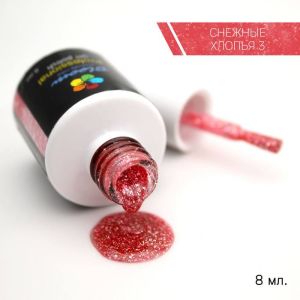 Гель-лак Bloom Снежные хлопья, 8 мл