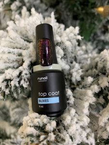 Топ для гель-лака Top coat Blixes №6679 с цветными хлопьями, 9 мл Runail - NOGTISHOP