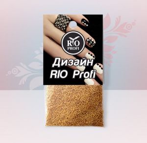 Бульонки RIO Profi Золото Металл 6 гр - NOGTISHOP