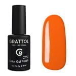 Гель-лак Grattol GTC029 Orange Red неон, 9мл.