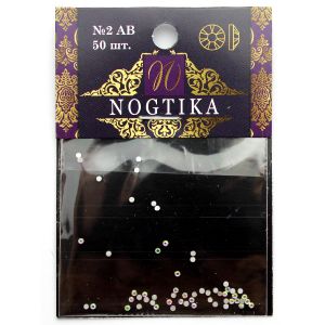 Стразы голография №2AB (50 шт) Nogtika Swarovski - NOGTISHOP