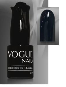 Rubber Base Vogue Nails Каучуковая руббер база Черная, 10 мл - NOGTISHOP