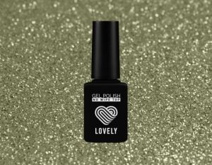 Топ без липкого слоя Lovely с зеленым шиммером Green Gold, 12ml - NOGTISHOP