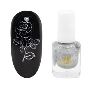 Лак для стемпинга Серебро Global Fashion  - NOGTISHOP