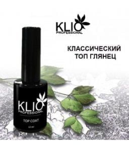 Top coat KLIO топ классический для гель-лака, 12 мл - NOGTISHOP