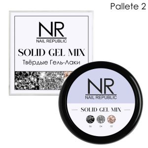 NR Твердые гель-лаки SOLID GEL MIX, Pallete 02 (flash 06,04,03) - NOGTISHOP