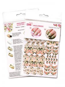 Naildress Slider Design (слайдер-дизайн) Розы невесты, EMi - NOGTISHOP