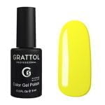 Гель-лак Grattol GTC034 Yellow неон, 9мл.