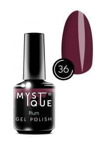 Гель-лак Gel Polish №36 «Plum» Mystique, 15 ml