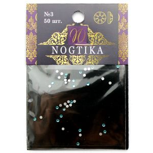 Стразы цветные AQUAMARINE Морской бриз №3 (50 шт) Nogtika Swarovski - NOGTISHOP