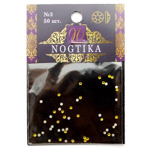 Стразы цветные CITRINE Лимон №3 (50 шт) Nogtika Swarovski - NOGTISHOP