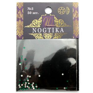 Стразы цветные EMERALD Изумруд зеленый №3 (50 шт) Nogtika Swarovski - NOGTISHOP