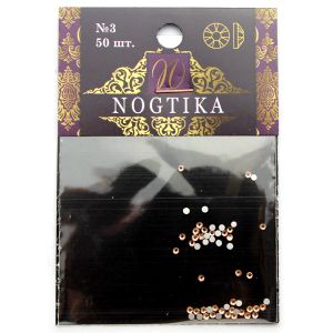 Стразы цветные Lt.PEACH Персик №3 (50 шт) Nogtika Swarovski - NOGTISHOP