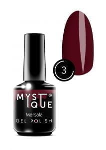 Гель-лак Gel Polish №3 «Marsala» Mystique, 15 ml