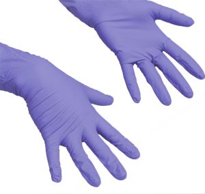 Перчатки нитриловые "XS" (1 пара), Фиолетовые, Safe&Care - NOGTISHOP