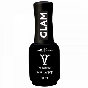 Финиш-гель без липкого слоя Gel Finisch "Velvet GLAM" NIKA NAGEL, 15 мл. - NOGTISHOP