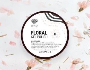 Гель-лак с сухоцветами Lovely "Floral", оттенок розовый, 5 ml - NOGTISHOP