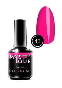 Гель-лак Gel Polish №43 «Barbie» Mystique, 15 ml